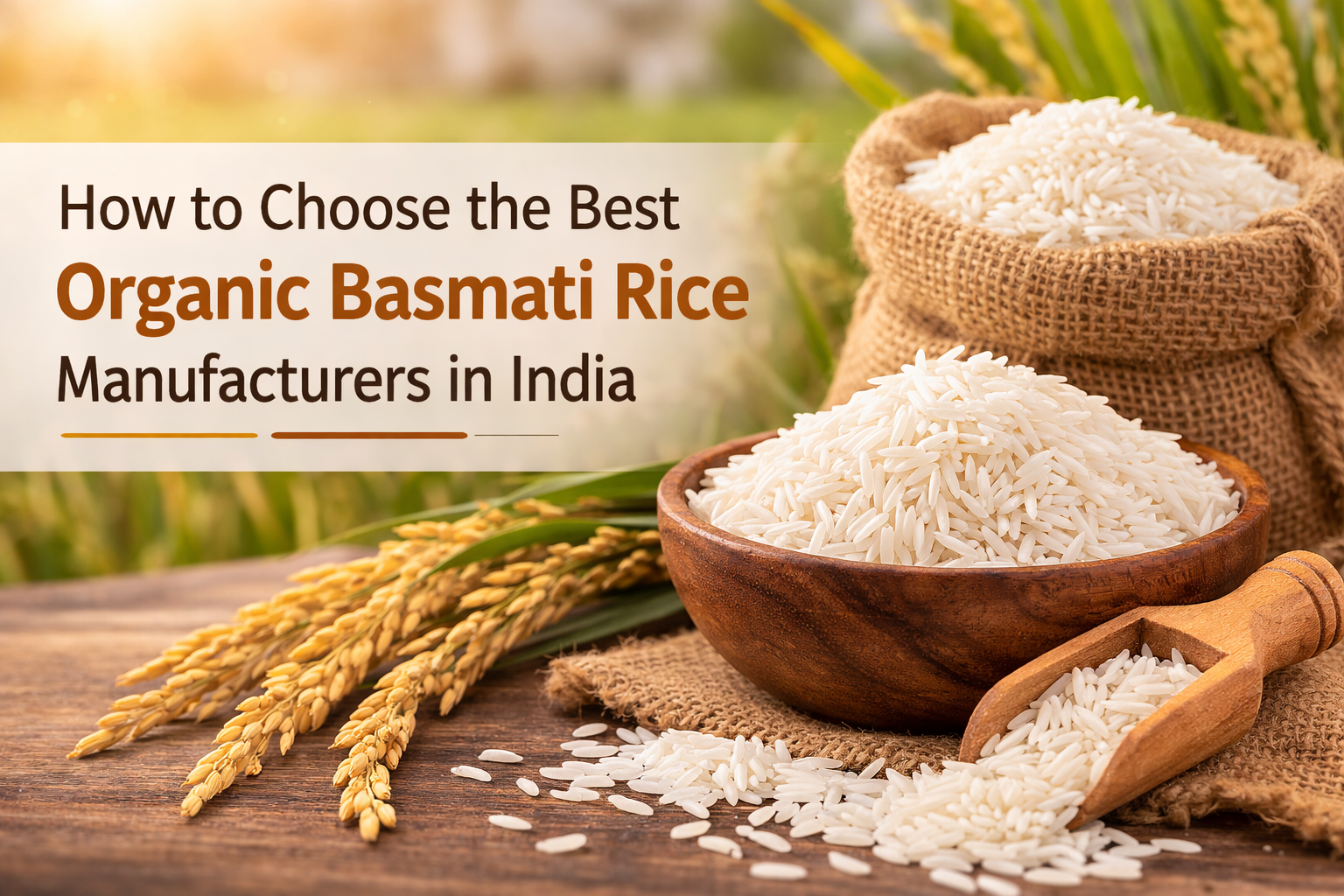 Organic Basmati Rice Manufacturers in India