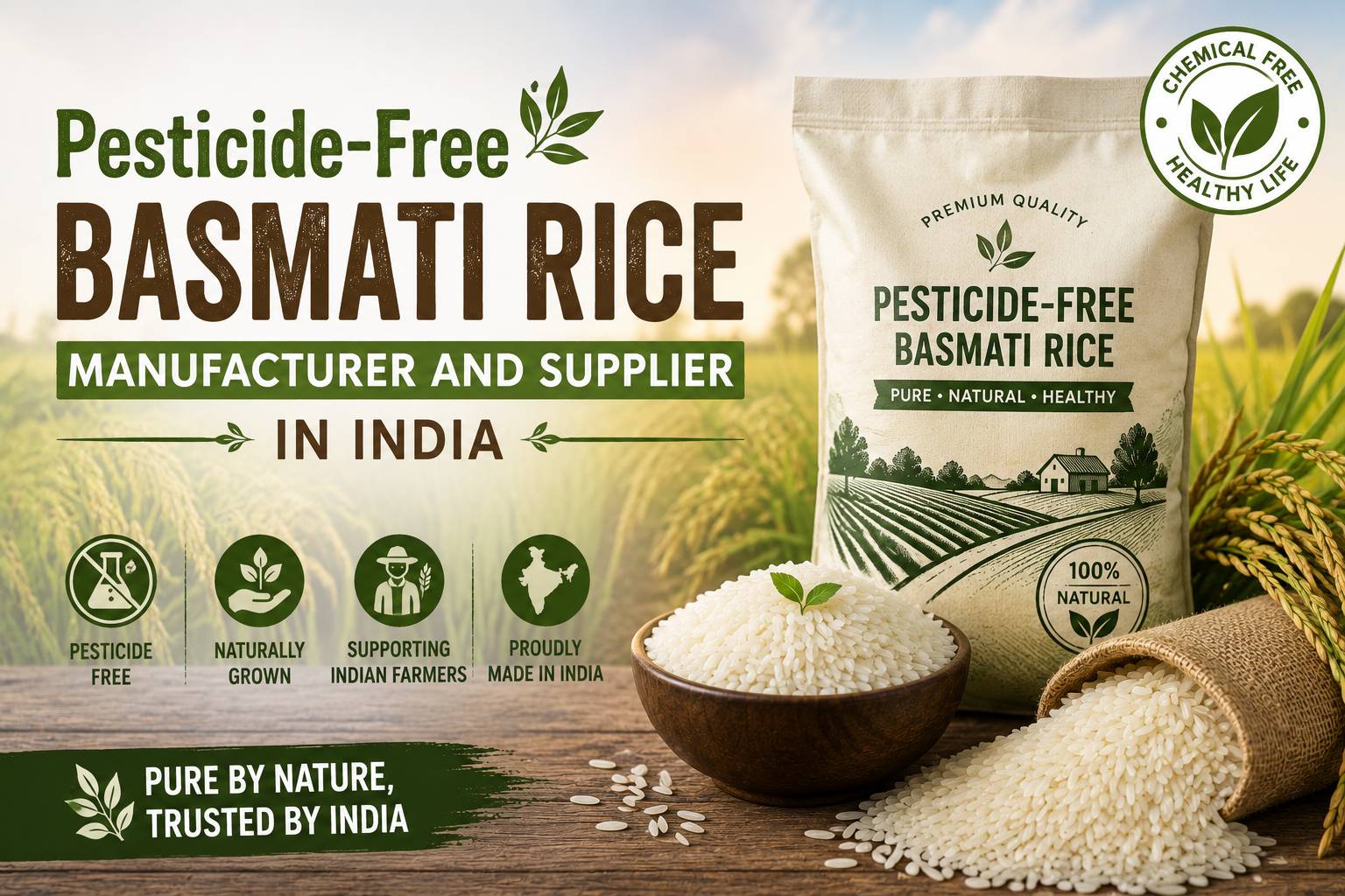 Pesticide Free Basmati Rice